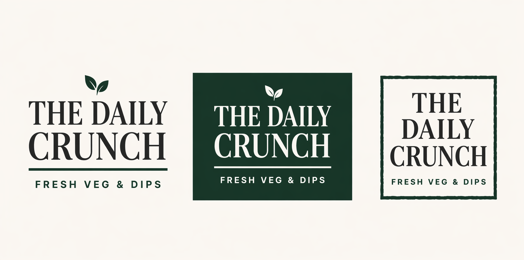 The Daily Crunch logo variations