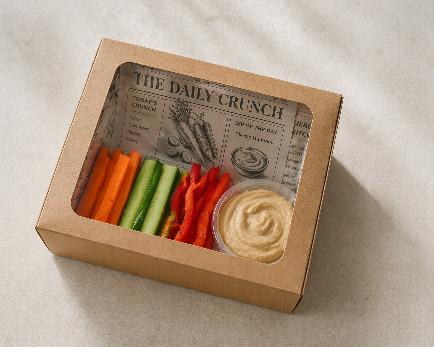 The Daily Crunch vegetable snack box